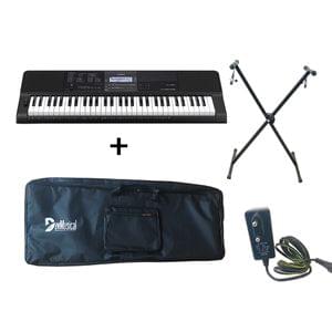 Casio CT X870IN Keyboard Combo Package with Carrying Bag Stand and Adaptor